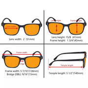 eyekeeper.com 5 Pack Rectangle Blue Light Blocking Reading Glasses DST1804 Eyeglasses