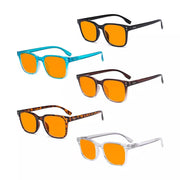 eyekeeper.com 5 Pack Rectangle Blue Light Blocking Reading Glasses DST1804 Eyeglasses