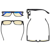 eyekeeper.com 5 Pack Rectangle Blue Light Blocking Reading Glasses TM066 Eyeglasses