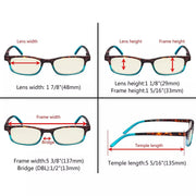eyekeeper.com 5 Pack Rectangle Blue Light Filter Glasses CG111 Eyeglasses