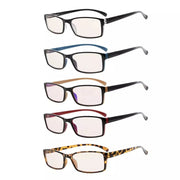 eyekeeper.com 5 Pack Rectangle Blue Light Filter Reading Glasses CG178 Eyeglasses
