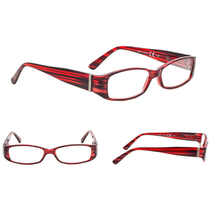 Eyekeeper - 5 Pack Reading Glasses With Crystal R081