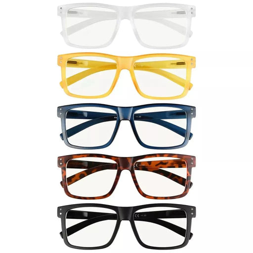 eyekeeper.com 5 Pack Rectangle Progressive Multifocus Reading Glasses M2142 Eyeglasses