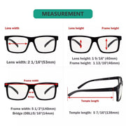 eyekeeper.com 5 Pack Rectangle Progressive Multifocus Reading Glasses M2142 Eyeglasses