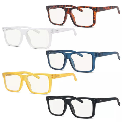 eyekeeper.com 5 Pack Rectangle Progressive Multifocus Reading Glasses M2142 Eyeglasses