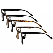 eyekeeper.com 5 Pack Rectangle Readers Vintage Reading Sunglasses R046 Eyeglasses