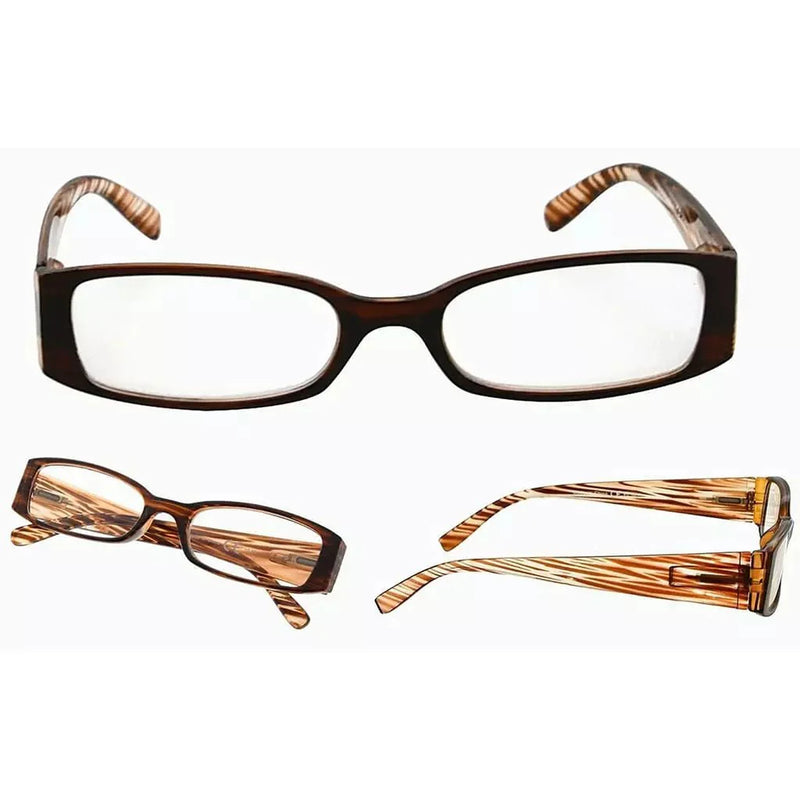 eyekeeper.com 5 Pack Rectangle Reading Glasses Chic Readers 3-R040 Eyeglasses