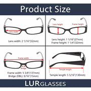 eyekeeper.com 5 Pack Rectangle Reading Glasses Chic Readers 3-R040 Eyeglasses
