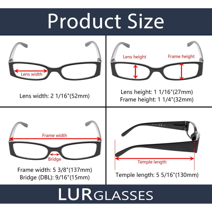 Eyekeeper - 5 Pack Reading Glasses 3-R040