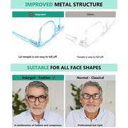 eyekeeper.com 5 Pack Rectangle Reading Glasses Stylish Readers RT1804 Eyeglasses