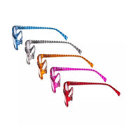 eyekeeper.com 5 Pack Rectangle Reading Glasses with Stripe Arms RT1803S Eyeglasses