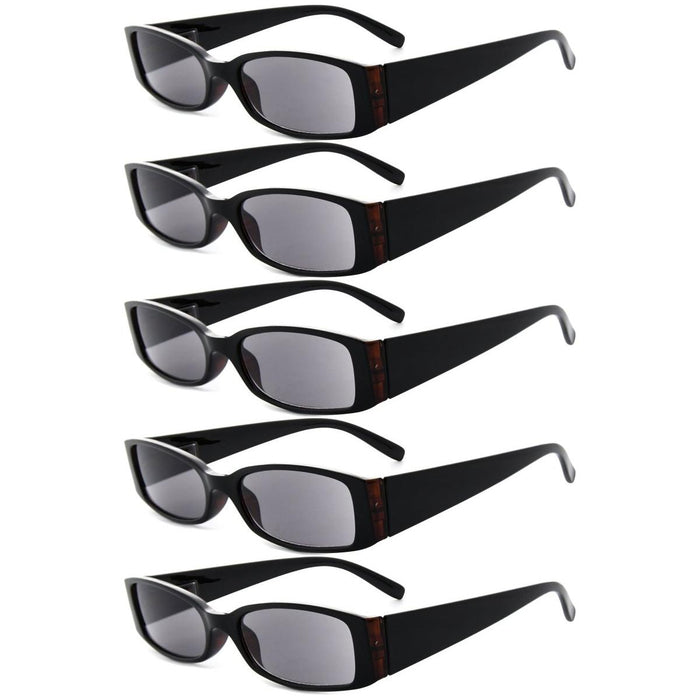 Eyekeeper - 5 Pack Rectangle Stylish Reading Glasses R040