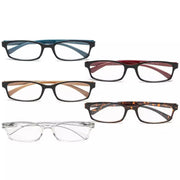 eyekeeper.com 5 Pack Rectangle Stylish Reading Glasses Vintage Readers R177 Eyeglasses