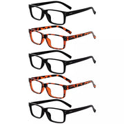 eyekeeper.com 5 Pack Classic Reading Glasses Spring Hinge Readers R032 Eyeglasses