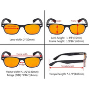 eyekeeper.com 5 Pack Retro Blue Light Blocking Reading Glasses DSFH4 Eyeglasses