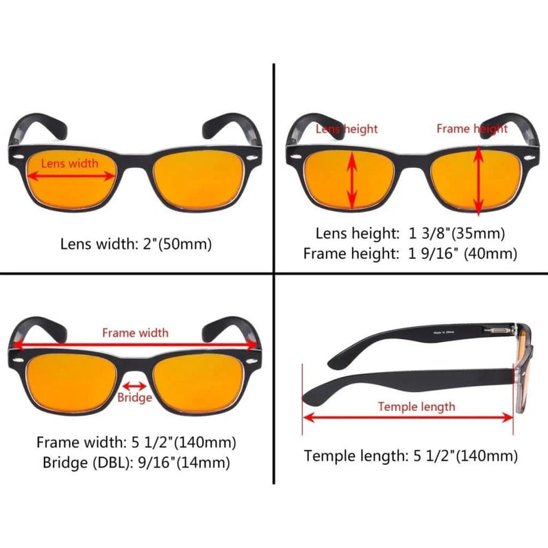 eyekeeper.com 5 Pack Retro Blue Light Blocking Reading Glasses DSFH4 Eyeglasses