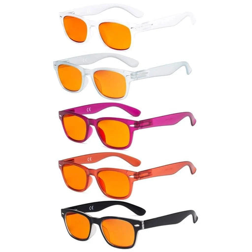 eyekeeper.com 5 Pack Retro Blue Light Blocking Reading Glasses DSFH4 Eyeglasses