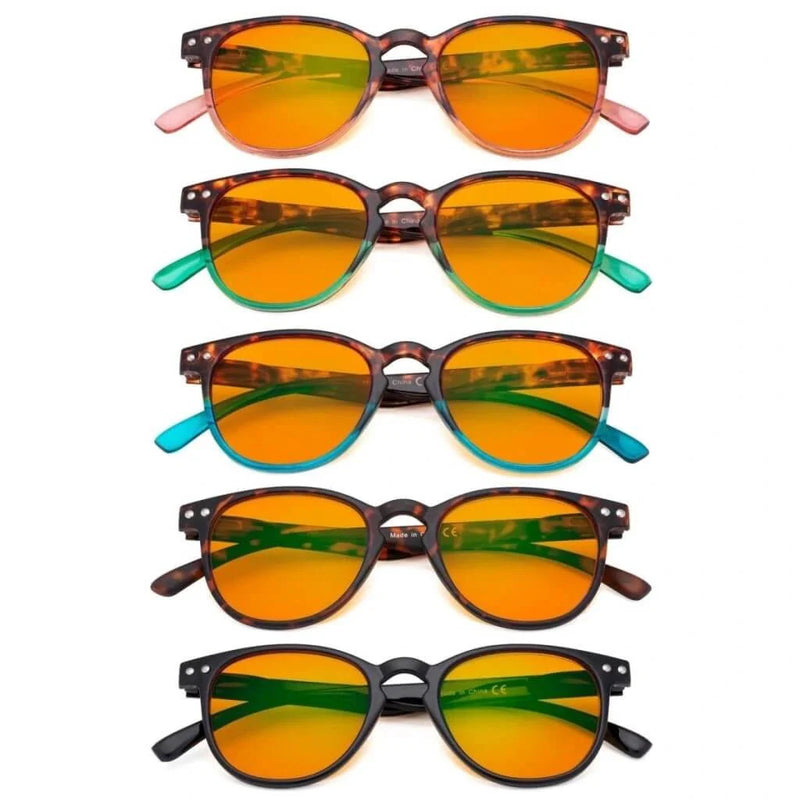 eyekeeper.com 5 Pack Retro Blue Light Blocking Reading Glasses DSR060 Eyeglasses