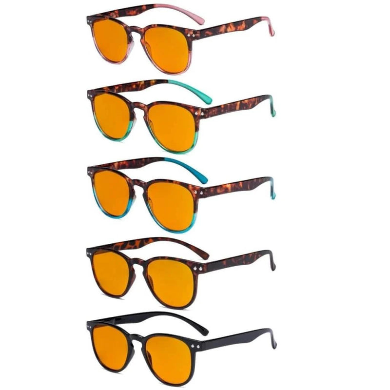 eyekeeper.com 5 Pack Retro Blue Light Blocking Reading Glasses DSR060 Eyeglasses