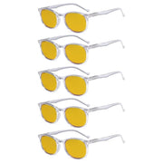 eyekeeper.com 5 Pack Retro Blue Light Blocking Reading Glasses HP065 Eyeglasses