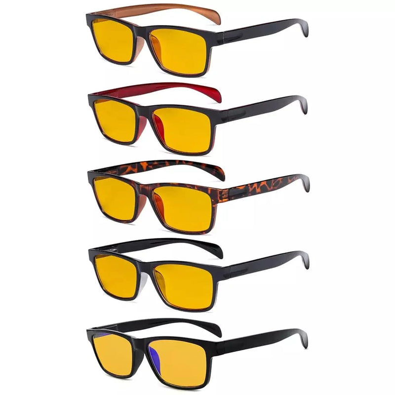 eyekeeper.com 5 Pack Retro Blue Light Blocking Reading Glasses HP090 Eyeglasses