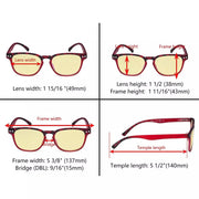 eyekeeper.com 5 Pack Retro Blue Light Blocking Reading Glasses TM079 Eyeglasses