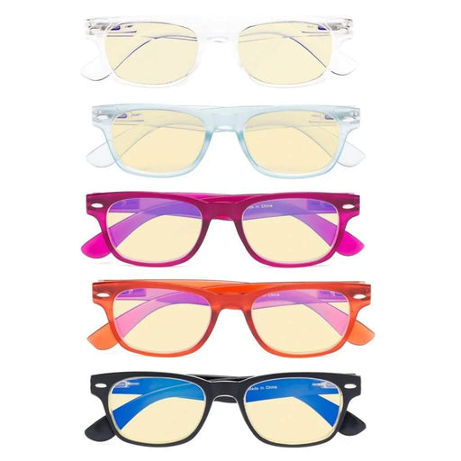eyekeeper.com 5 Pack Retro Blue Light Blocking Reading Glasses TMFH4 Eyeglasses