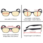 eyekeeper.com 5 Pack Retro Blue Light Blocking Reading Glasses TMFH4 Eyeglasses