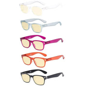 eyekeeper.com 5 Pack Retro Blue Light Blocking Reading Glasses TMFH4 Eyeglasses