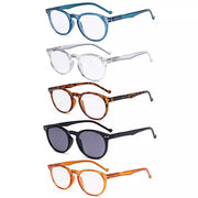 eyekeeper.com 5 Pack Retro Oval Reading Glasses Include Sunglasses R071 Eyeglasses