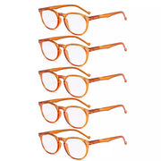 eyekeeper.com 5 Pack Retro Oval Reading Glasses Include Sunglasses R071 Eyeglasses