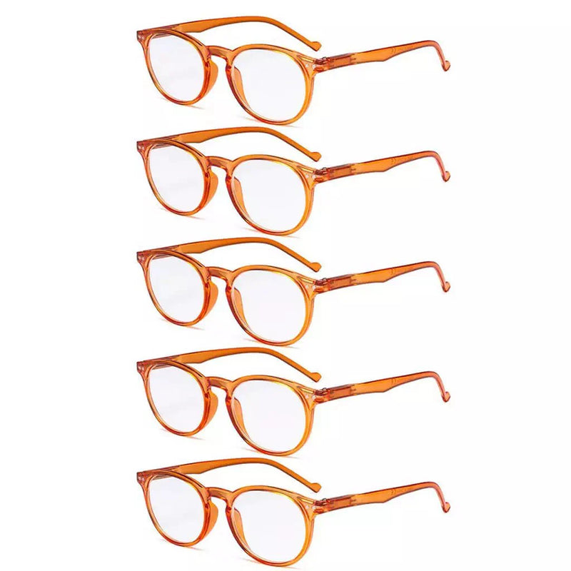 eyekeeper.com 5 Pack Retro Oval Reading Glasses Include Sunglasses R071 Eyeglasses