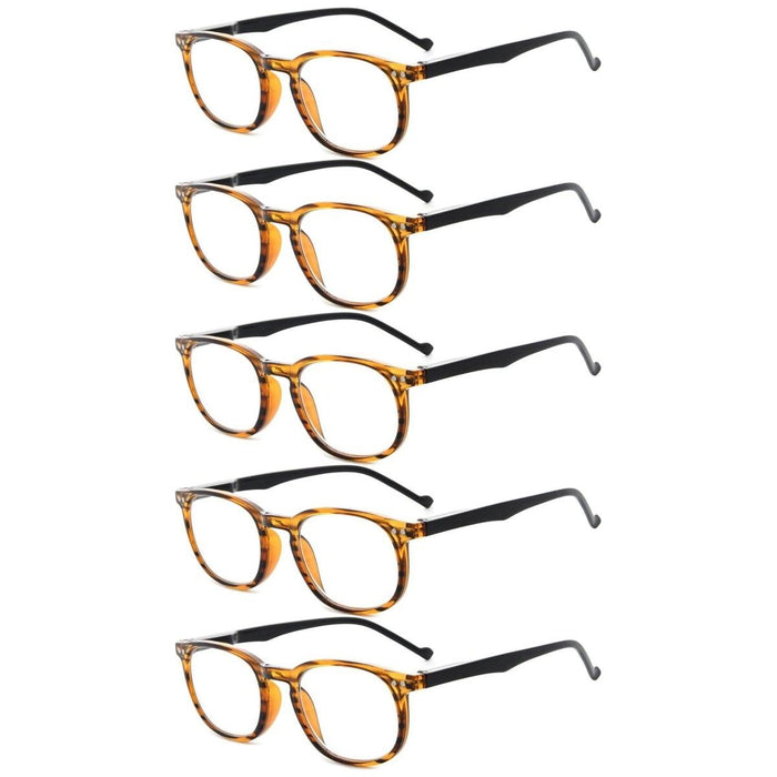 Eyekeeper - 5 Pack Retro Oval Reading Glasses R065