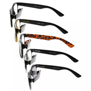 eyekeeper.com 5 Pack Retro Reading Glasses with Sunglasses R011-A Eyeglasses