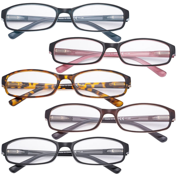 Eyekeeper - 5 Pack Fashion Reading Glasses R908K