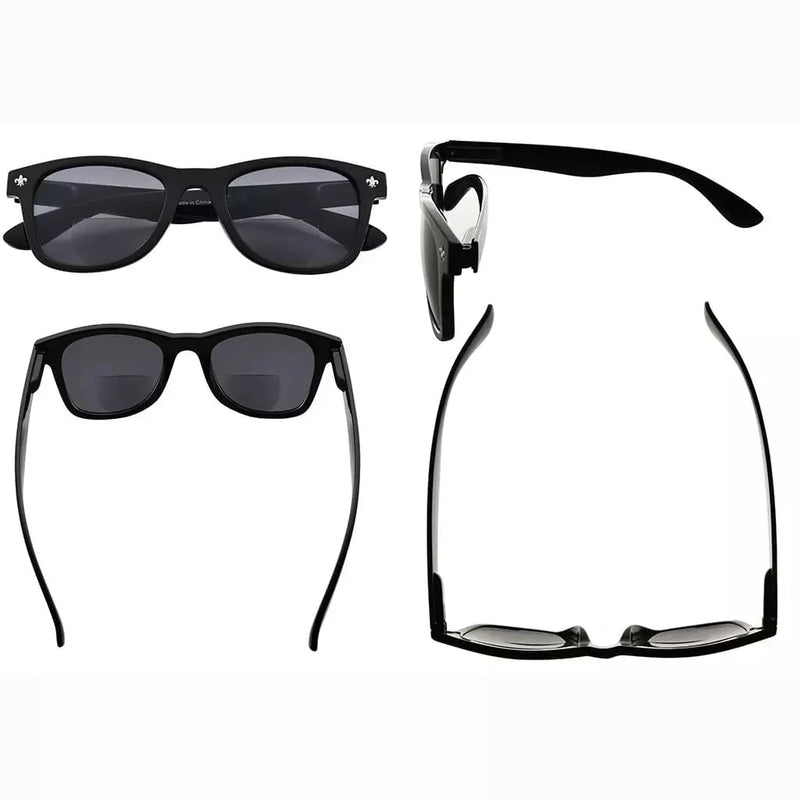 eyekeeper.com 5 Pack Square Bifocal Reading Sunglasses Chic Readers SGS027 Sunglasses