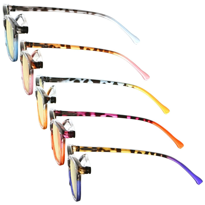 Eyekeeper - 5 Pack Cat-Eye Blue Light Blocking Reading Glasses Tm9111