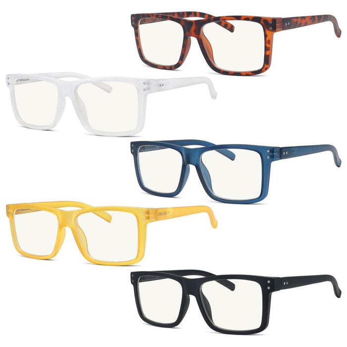 Eyekeeper - 5 Pack Square Progressive Multifocus Readers M2142