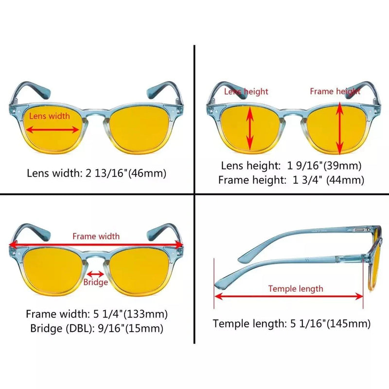 eyekeeper.com 5 Pack Stylish Blue Light Blocking Readers HP144 Eyeglasses