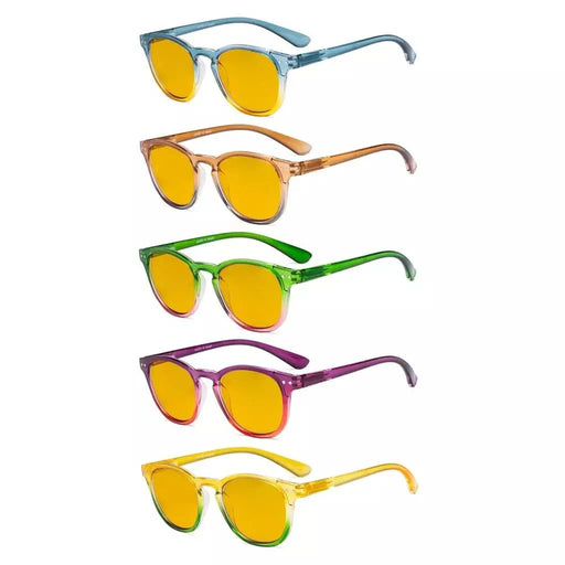 eyekeeper.com 5 Pack Stylish Blue Light Blocking Readers HP144 Eyeglasses