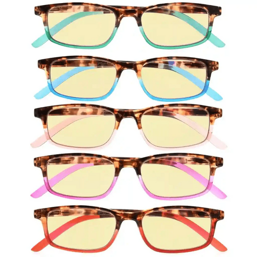 eyekeeper.com 5 Pack Stylish Blue Light Blocking Readers TMCG111 Eyeglasses