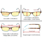 eyekeeper.com 5 Pack Stylish Blue Light Blocking Readers TMCG111 Eyeglasses