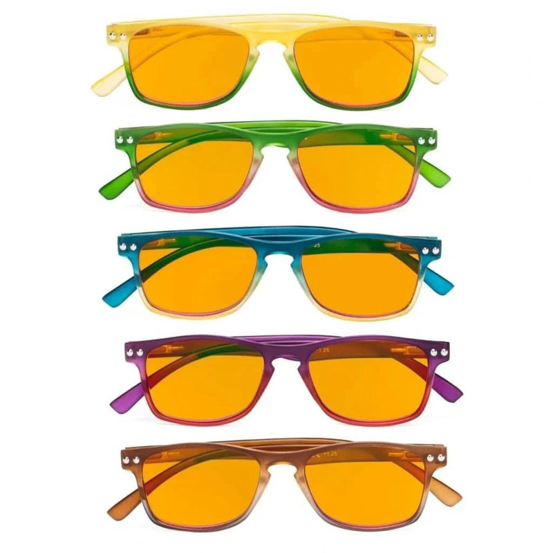 eyekeeper.com 5 Pack Stylish Blue Light Blocking Reading Glasses DS046 Eyeglasses