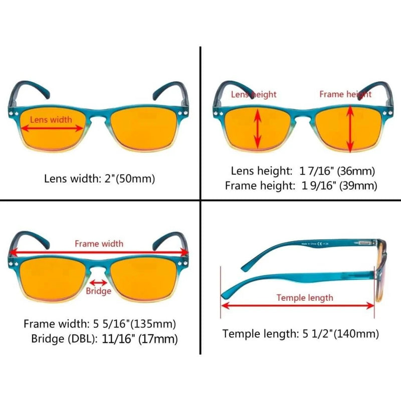 eyekeeper.com 5 Pack Stylish Blue Light Blocking Reading Glasses DS046 Eyeglasses