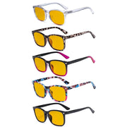 eyekeeper.com 5 Pack Stylish Blue Light Blocking Reading Glasses HP1801 Eyeglasses