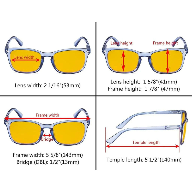 eyekeeper.com 5 Pack Stylish Blue Light Blocking Reading Glasses HP1801 Eyeglasses