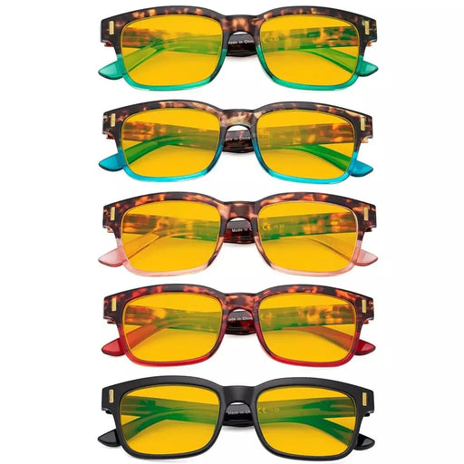 eyekeeper.com 5 Pack Stylish Blue Light Blocking Reading Glasses HP1802 Eyeglasses