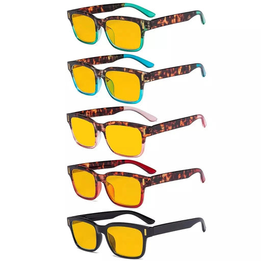 eyekeeper.com 5 Pack Stylish Blue Light Blocking Reading Glasses HP1802 Eyeglasses