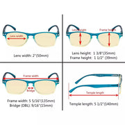 eyekeeper.com 5 Pack Stylish Blue Light Blocking Reading Glasses TM046 Eyeglasses