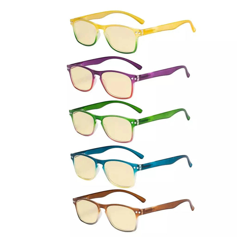 eyekeeper.com 5 Pack Stylish Blue Light Blocking Reading Glasses TM046 Eyeglasses